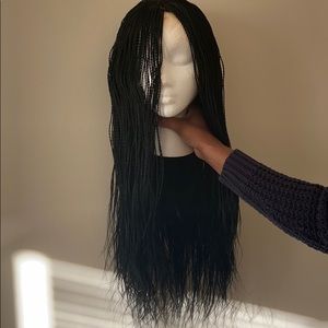 Black braided wig